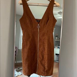 Brown Corduroy Dress